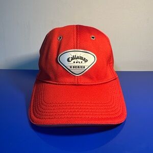 Callaway Golf X Series Baseball Hat Cap Mens  Red Outdoor